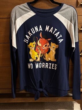 Disney Black Tee with Pale Yellow Logo